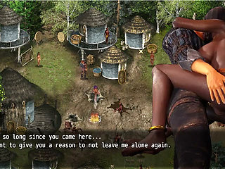 A Struggle with Sin - Gameplay - Roleplay - Threesome with Two Perfect Body MILF in Village Hut