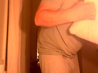 Horny Man in Bathroom