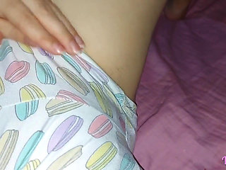 Playing with My Pussy with My Neighbor's Stepsister.