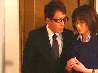 Exotic Japanese whore Ai Komori in Hottest Office JAV clip