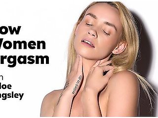 How Women Orgasm With Petite Blonde Khloe Kingsley! Solo Female Masturbation! Full Scene