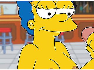 The Simpsons Moe Fucks Marge Doggystyle And Cum In Her Ass With Car Toon And Marge Simpson