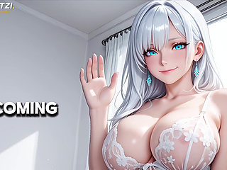 Mira Is Back, White Hair Harem Girl, Anal Cowgirl Then Doggy, Facial Overflow, 4k120