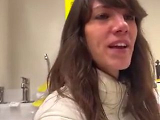 Lety Howl looks for a stranger in a famous furniture store to fuck him in the public bathroom