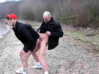 Bareback Boning in the Brisk Outdoors with Horny Amateurs