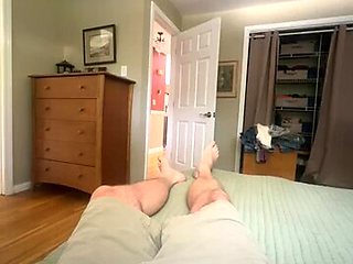 Becky getting ready for beach
