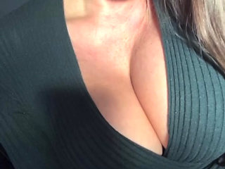 My stepmother showed her large, milky boobs