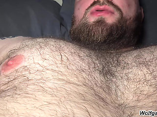 Lick Stepdaddy's NIPPLES While He Jerks Off - BOTTOM POV Roleplay - Wolfgang White Solo Masturbation