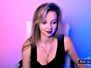 Skinny Webcam Teen Flaunts Perfect Natural Big Boobs
