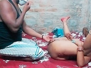 Indian Hot Bhabhi and Young Dever Fucking Fully Shaving Pussy - Couple Sex