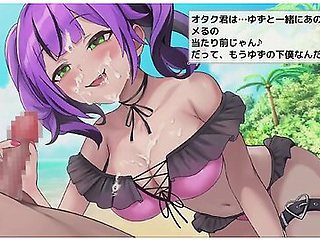 [02 Hentai Game Isekai Beach.2d Animation Of A Handjob On An Outdoor Beach