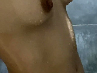Beautiful and sexy Kitty Kat debut by showering nude