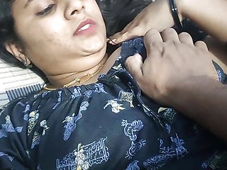 Vaishnavy's boobs suck in night by Sharun Raj, Bedroom romance, Mallu couple hot boobs suck, Hot wife boobs suck in night