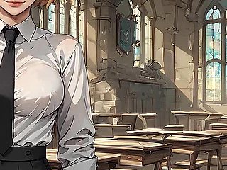 College of Mysteria: Blondie Looses Her Virginity by Very Big Fat Cock in the College - Episode 2