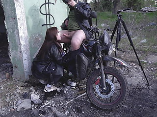 Hot MILF loves motorcycles and big dicks