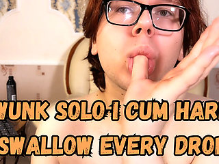 Twunk Solo I Cum Hard  Swallow Every Drop
