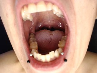 Climb Inside Wide Open Teeth Tongue Mouth Show