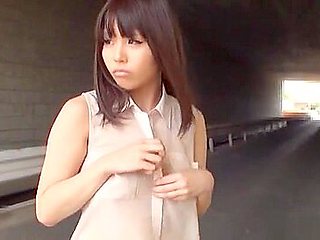 Nishikawa Rion is fingeringg her hairy twat on a camera