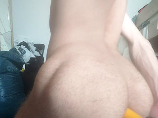 I pleasure myself in my ass in my twink room