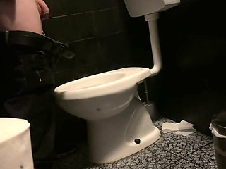 Amateur Straight Boy Caught Peeing in a Bar Restroom