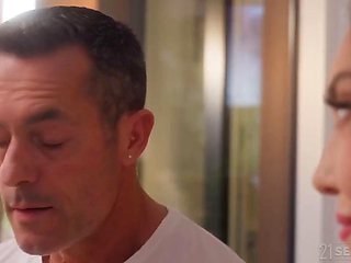 Catherine Knights Big Tits Milf Sauna Spy Cumshot