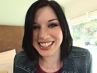 Hot teen 18+ Stoya Licks Big Cock And Takes It From The