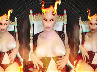 I am your lustful new religion and new dark GOD inside your weak obedient mind!