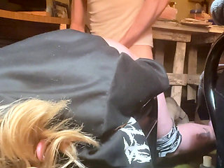 Watch as I Get Railed in Basement on Top of Freezer