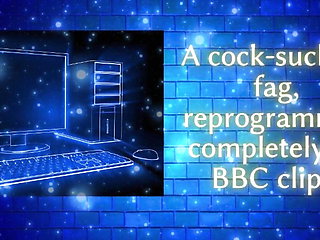 Cocksucking Fag Reprogrammed by BBC Clips