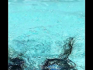 Big Inhales-exhales Asmr & Swimming in My Sexy Blue Swimsuit