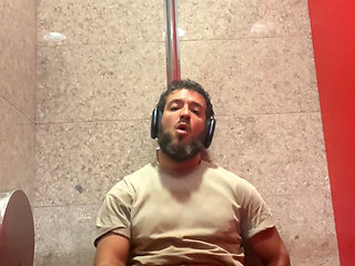 Jerking off in the Airport