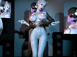 3D Big Boobs Slut Got Fucked by BBC