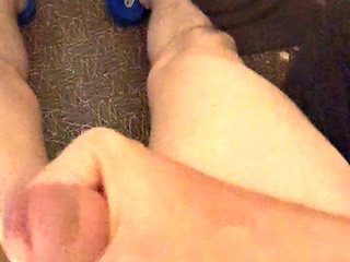 Squirting a lot of cum in slow motion