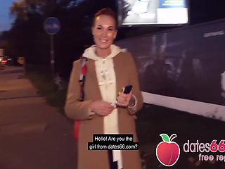 Redhead Kessie Shy Banged Behind Billboard In The Middle Of Berlin! (english Full ) 25 Min