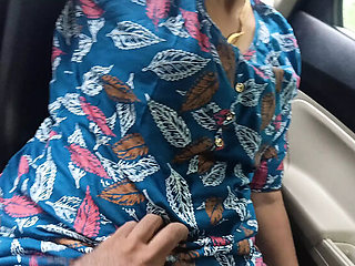 Office Manager Inba Fucks Married Colleague Hard in Car - Hot Indian Outdoor Sex Part 2