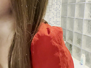 Solo in the Bathroom I Play with My Toy