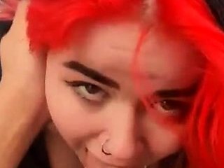 Rough handjob and pov blowjob