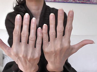 Lady Victoria Valente - Beautiful Hands, Short Fingernails, Close-ups and JOI