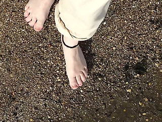 Short Test in the Mudflats on the Beach of Horumersiel