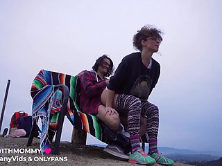 Jewish lady is having fuck-fest with her step- sonny and impatiently deepthroating his rock rock hard schlong