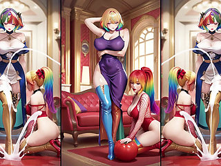 Hot Anime in hot boots