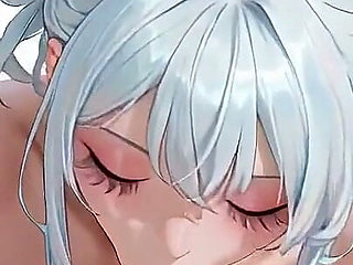 Cyber Warrior Fantasy! Silver-haired Beauty in Green Metal Armor, Switching Between Neon Streets and Pure White Bedrooms.