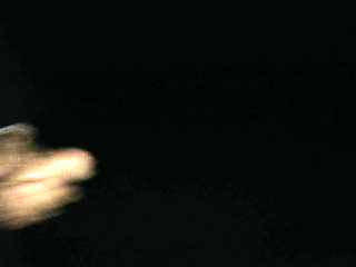 Night Jerking While Walking on a Bicycle Path