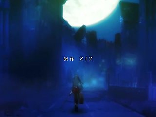 Burning Angel at nightfall under the night without limits