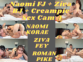 Naomi FJ Ziva BJ Creampie Sex Cam a 4K