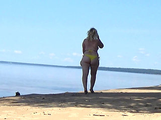 My Wife on the Beach