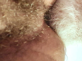 Daddy feasting on a beautiful hairy hole