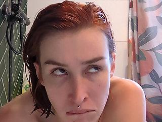 Pixie Pink Orgasms in the Bathtub Using the Shower Head!