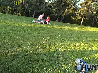 redhead gf got her pussy pounded hard in the park