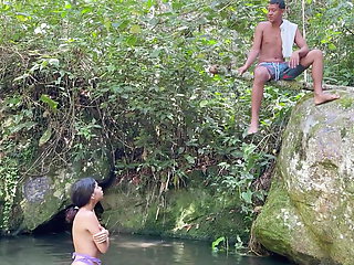 I Fuck Unknown Latina Girl While She Takes a Nice Dive in the Lake